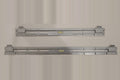 Two SecurArt 22-inch adjustable wall mounts on a grey background, one collapsed and one extended